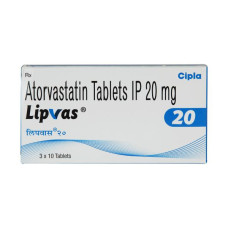 Lipvas 20mg Tablet