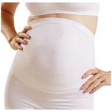 Newmom seamless maternity support belt s white