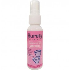 Surety for safety instant toilet seat sanitizer pink