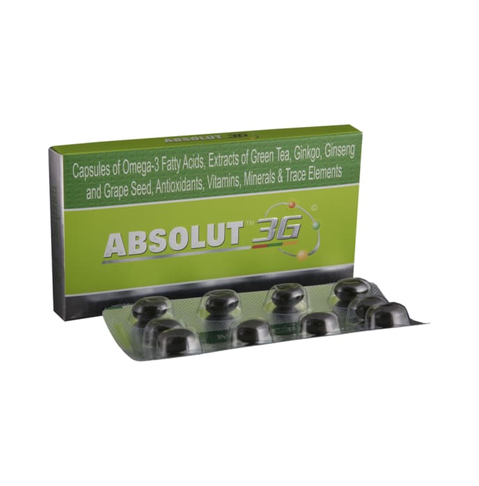 Absolut 3G Soft Gelatin Capsule Uses Price Dosage Side Effects  Substitute Buy Online